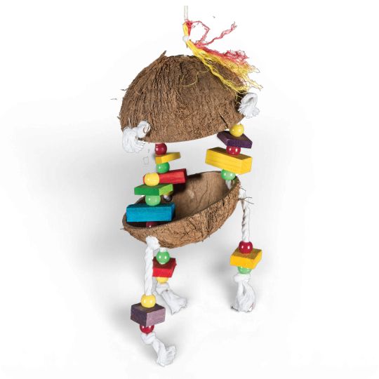 All Living Things Coconut Hut Bird Toy
