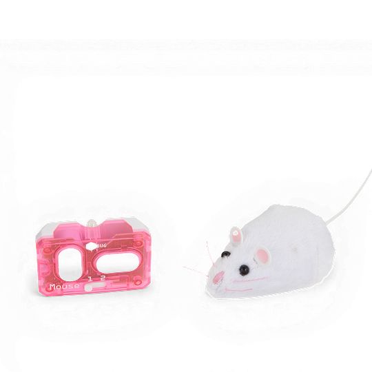 Whisker City Robotic White Mouse Cat Toy
