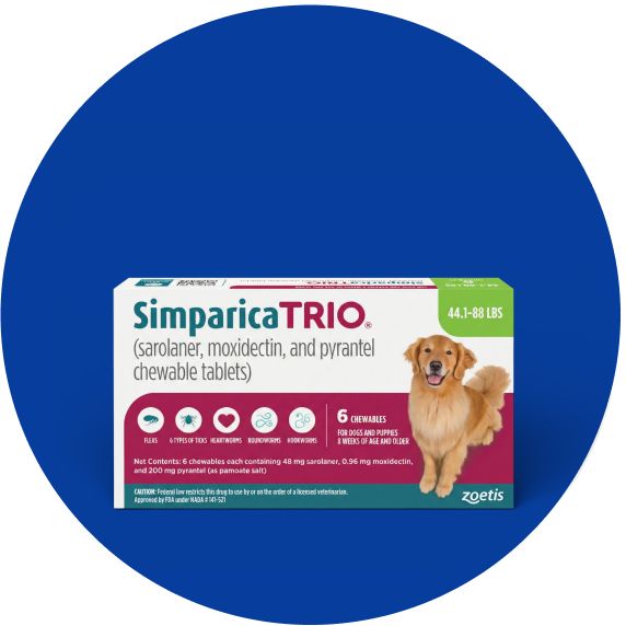 Simparica Trio Chewable Tablets for Dogs