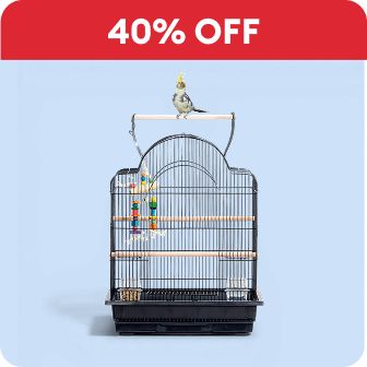 40% off callout & a bird cage