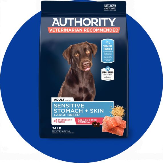 Bag of Authority dog food