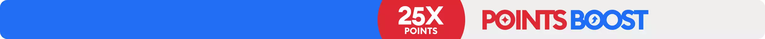Blue background generic 25x points boost