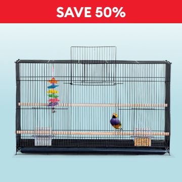 All Living Things bird cage & the callout, Save 50%