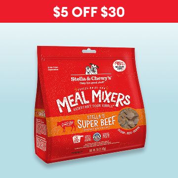 Stella & Chewy's Meal Mixers & the callout, $5 OFF $30