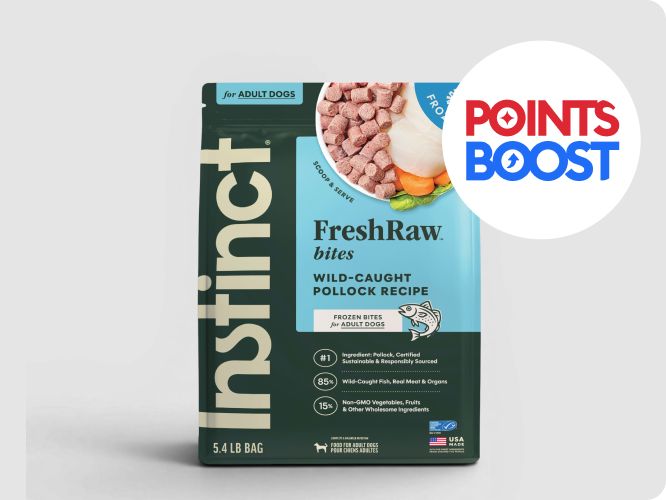 Points Boost callout & Instinct raw food