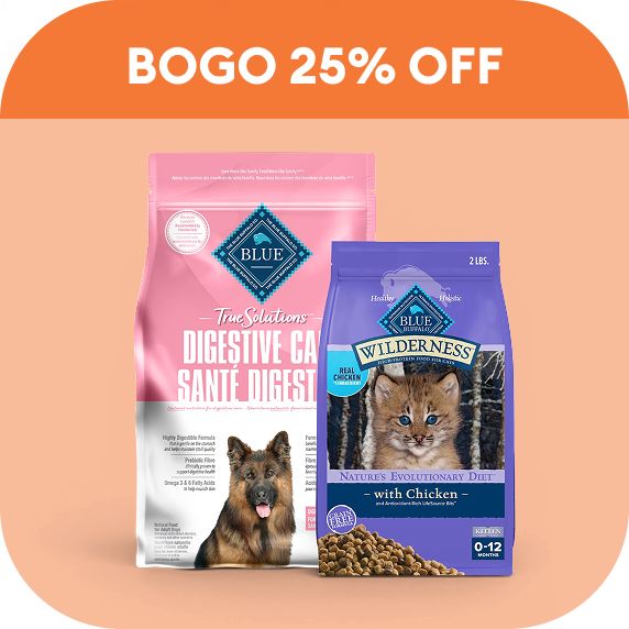 Blue Buffalo Dog and Cat food dry bags pink and purple bags