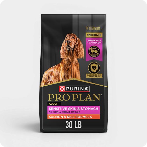 Bag of Purina Pro Plan dog food