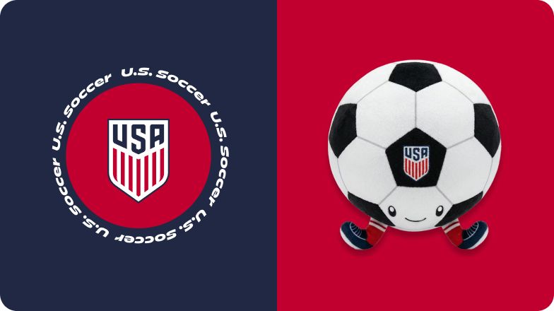 U.S. Soccer logo & soccer ball toy