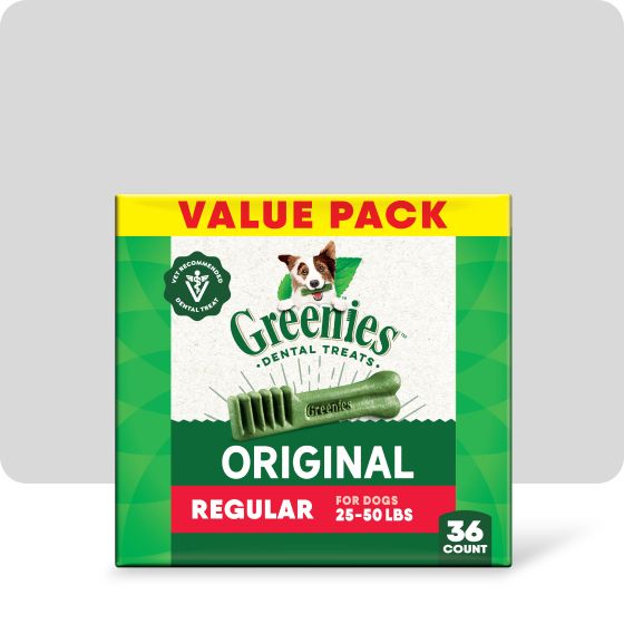 Greenies dog chews packet