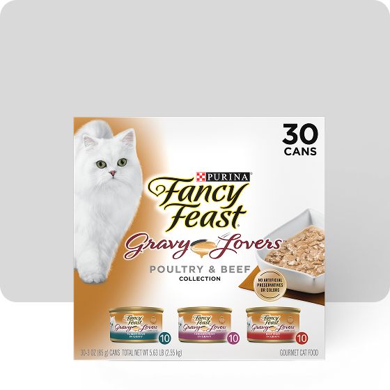 Fancy Feast wet cat food packet