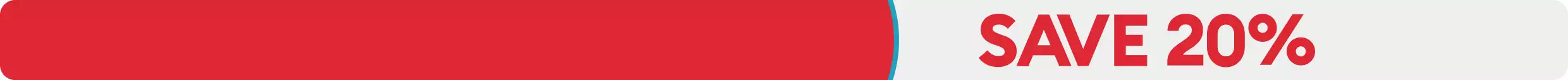SAVE 20% in red on gray background