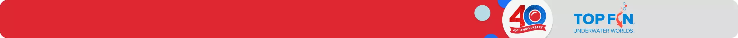 40th Anniversary graphic and the Top Fin logo