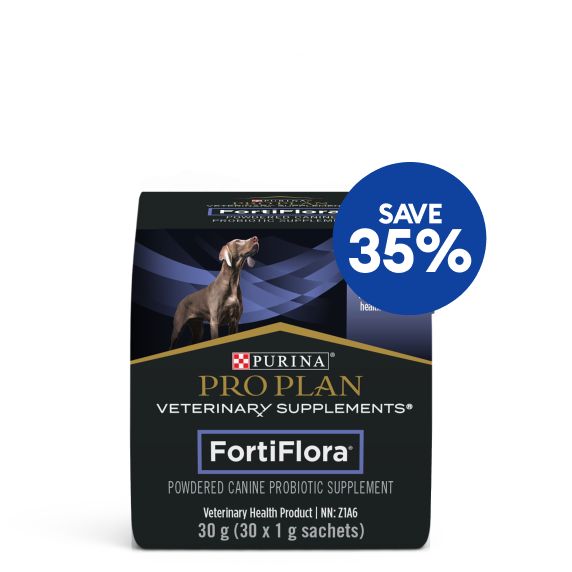 Save 35% callout & a package of Purina Pro Plan supplements