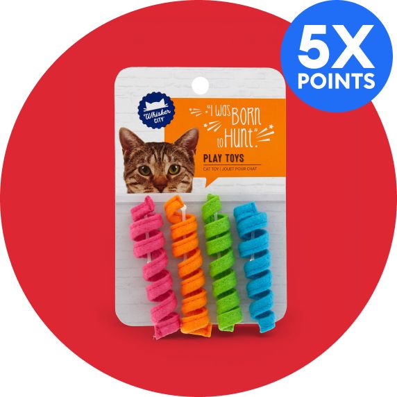 Whisker City Spring Cat Toys and 5X points callout