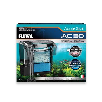 A fish tank filter in the box