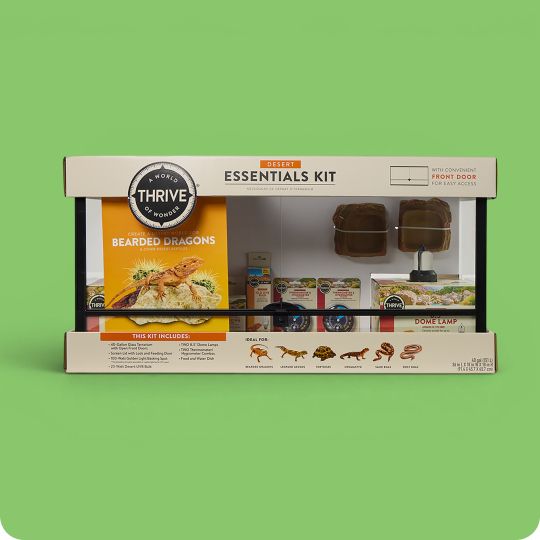 A Thrive Desert Essentials Kit for bearded dragons