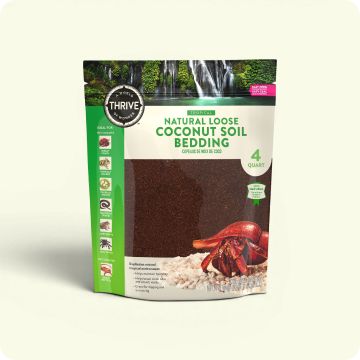 A bag of Thrive coconut bedding soil