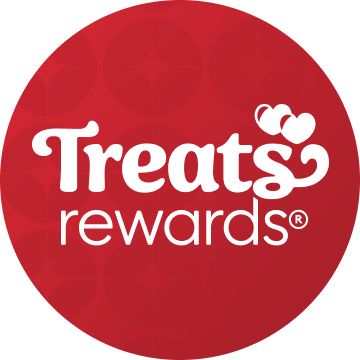 Red background treats rewards