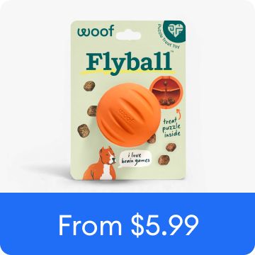 WOOF Flyball Treat Dispensing Dog Toy
