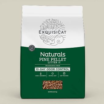 ExquisiCat Natural Pine Pellet Cat Litter Bag
