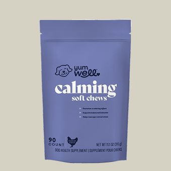 Package of YumWell calming soft chews