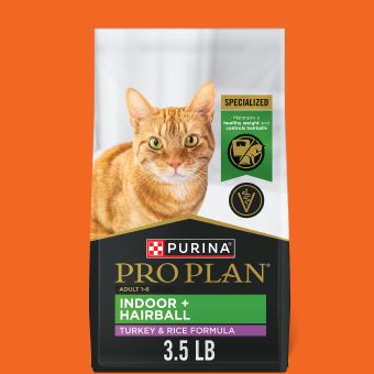 Bag of Purina Pro Plan cat food