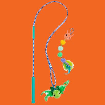 Catstages Tail Teaser Ground Prey Play Wand Cat Toys