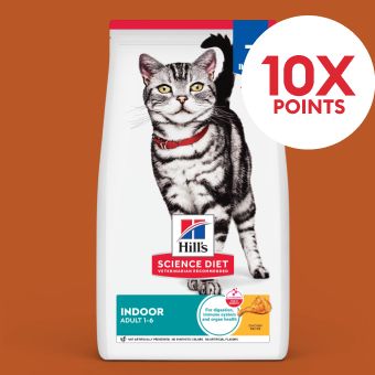 Hill's Science Diet cat food and 10X points callout
