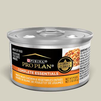 Can of Purina Pro Plan cat food