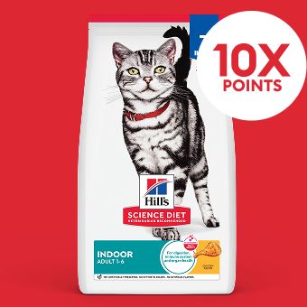 Hill's Science Diet cat food and 10X points callout