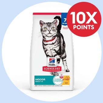 Hill's Science Diet cat food and 10X points callout