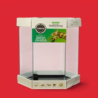 Thrive Vertical Hexagon Tropical Reptile Terrarium