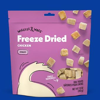 Wiggles & Wags Freeze Dried Chicken Crunchy Dog Treats