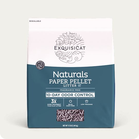 ExquisiCat Litter Multi-Cat Paper Pellet Cat Litter