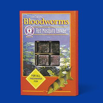 San Francisco Bay Brand Sally's Red Mosquito Larvae Frozen Bloodworms Fish Food
