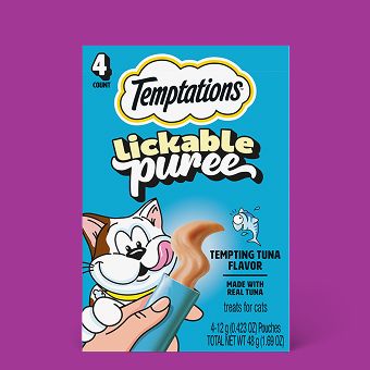 Temptations Creamy Purée Lickable Adult Cat Treats