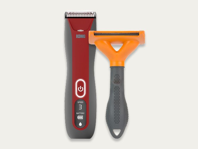 KONG cordless dog clippers & FURminator dog brush