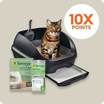 Purina Tidy Cats Breeze Litter Box System Starter Kit & 10X points callout
