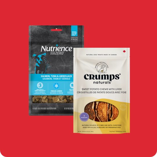Nutrience SubZero treats & Crump's Naturals treats