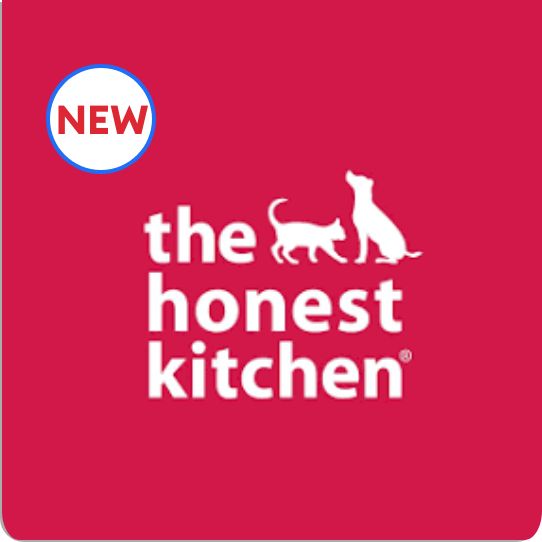 The Honest Kitchen logo and a new callout