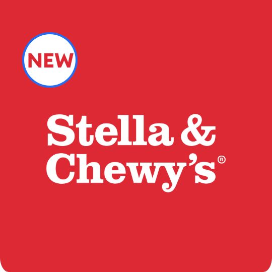 Stella & Chewy's logo and a new callout