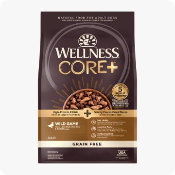 Bag of Wellness CORE+ dog food