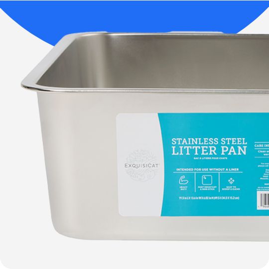exquisicat stainless steel litter pan