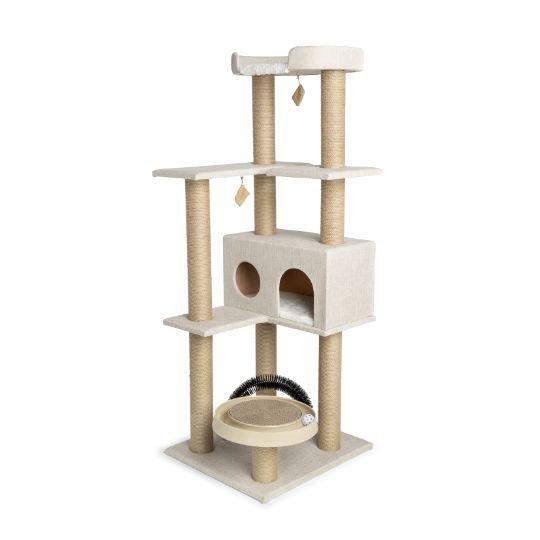 Whisker City Playbox, Ball Track with Scratcher Toys Cat Tree