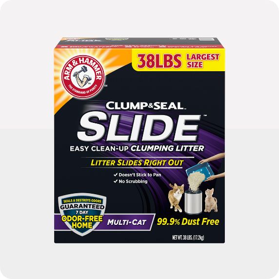 Package of Arm & Hammer cat litter