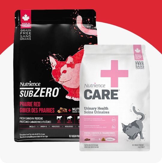 Nutrience SubZero and Nutrience Care Adult Cat Food