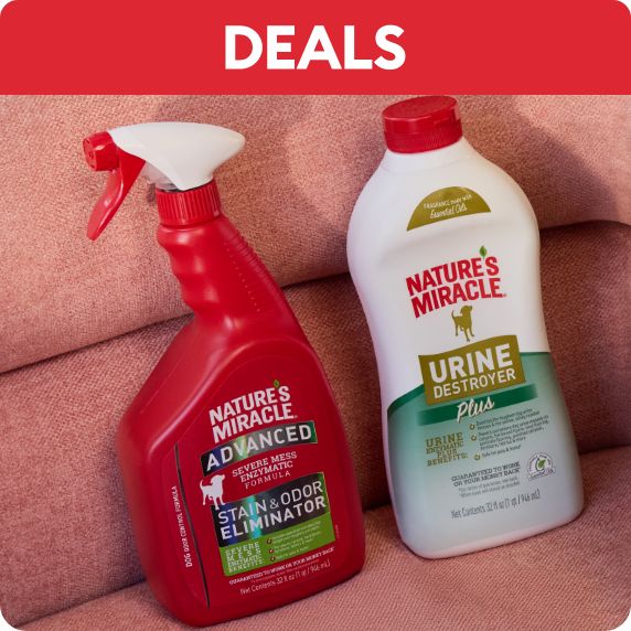 Nature's Miracle stain & odor products and a Deals callout