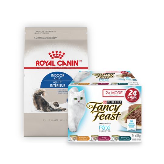 Two bags of cat food
