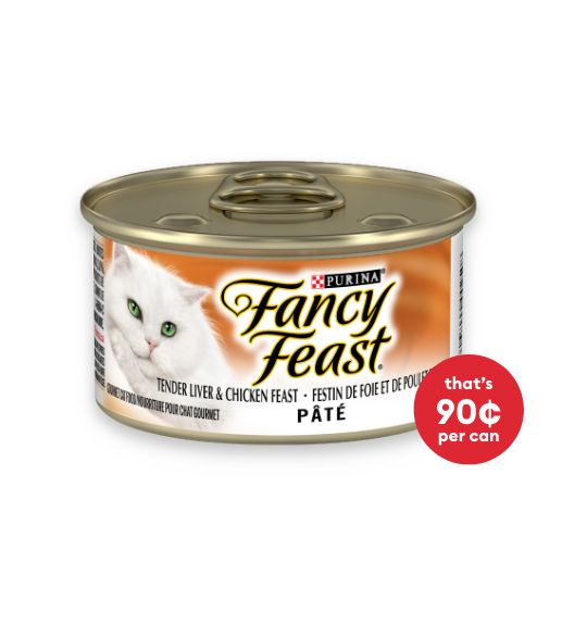 Can of Fancy Feast cat food