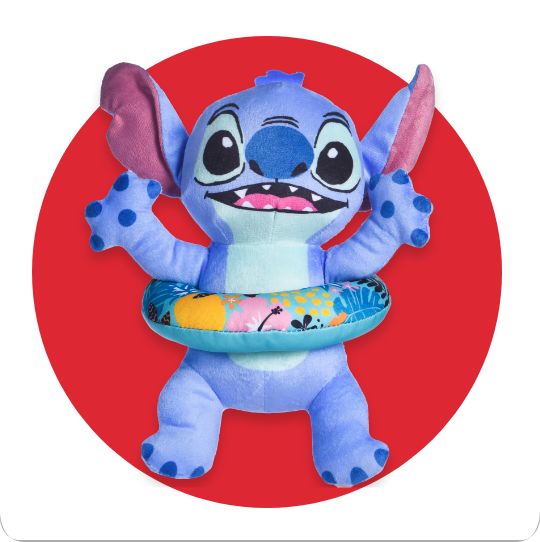 Disney Lilo & Stitch Lifesaver Floating Plush Dog Toy